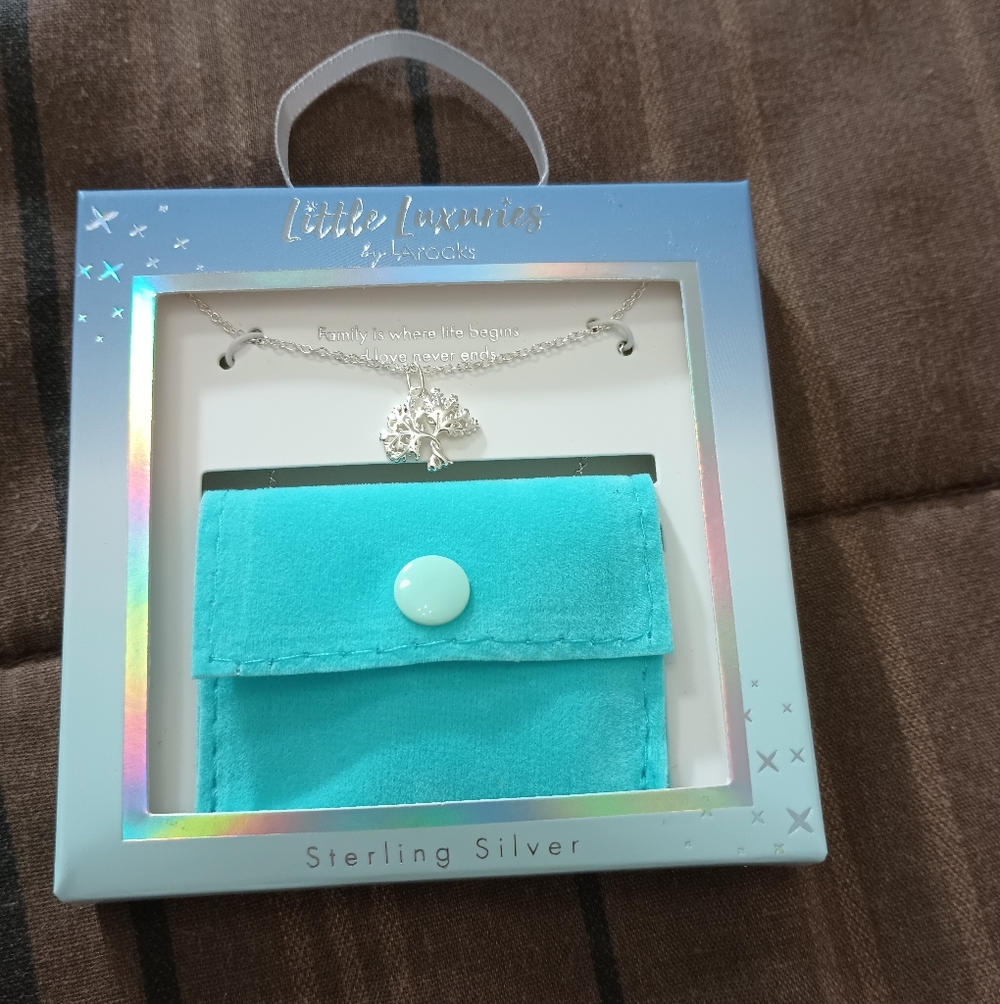 Little Luxuries By Larocks‎ Sterling Silver Tree Necklace